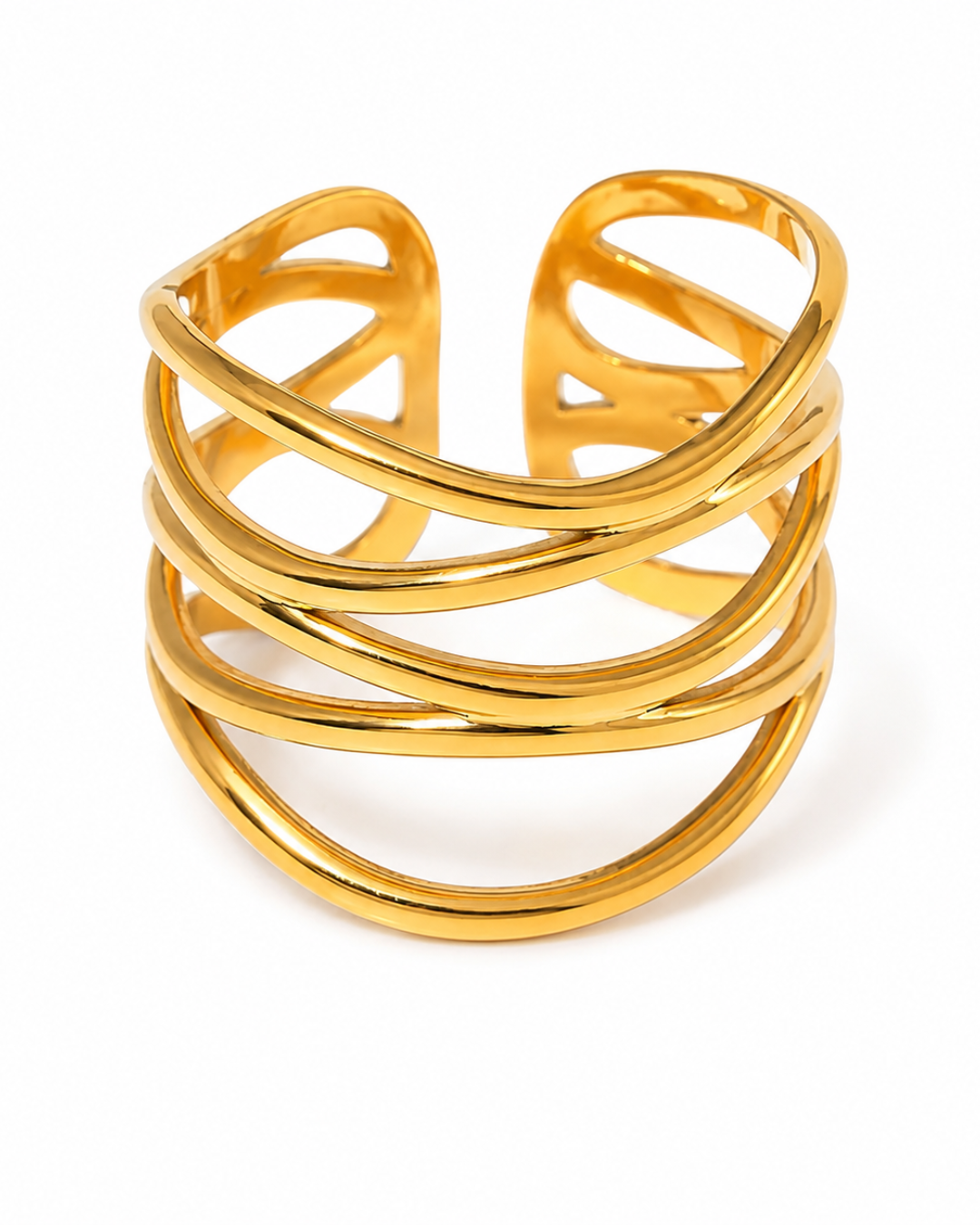 Golden Wave Ring