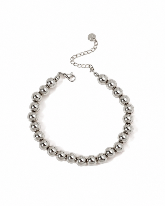 Beaded Bracelet Silver