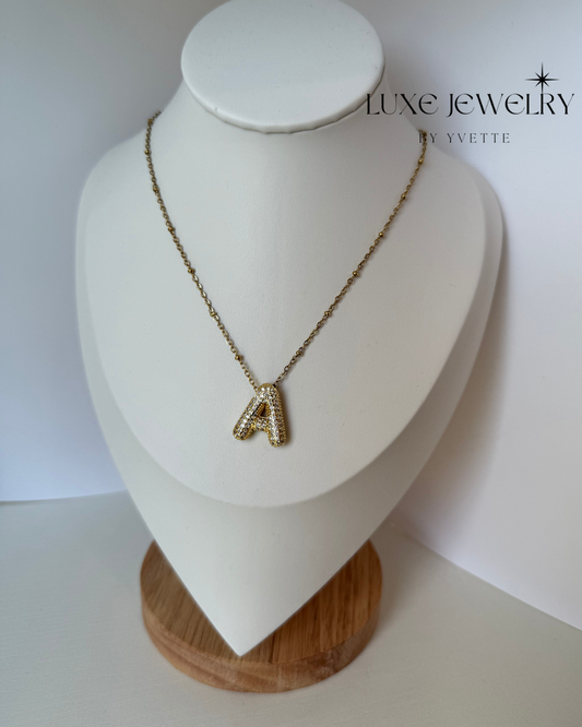 Queen Initial Necklace