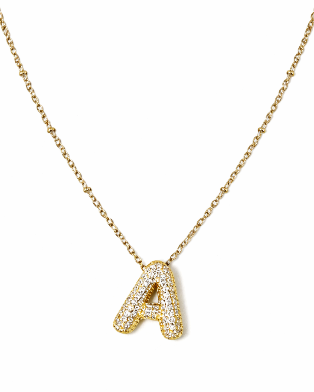 Queen Initial Necklace