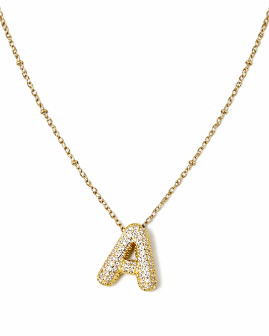 Queen Initial Necklace